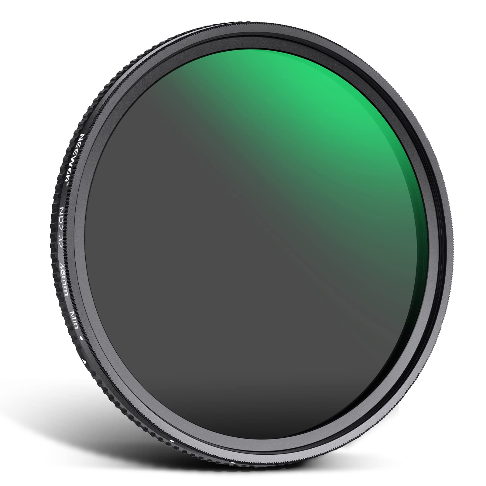 Neewer 46Mm Variable Nd Filter Nd2-Nd32(1-5 Stops) Adjustable Neutral Density Filter/No X Cross/Ultra Slim Aluminum Alloy Frame/
