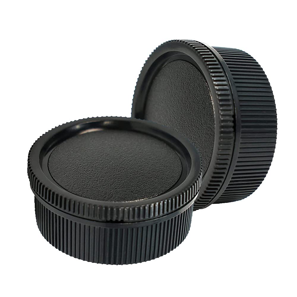Rear Lens Cap And Front Body Cap For Leica M8 M9 M10 M11 Camera W/M Lm Mount Lens (2 Sets)