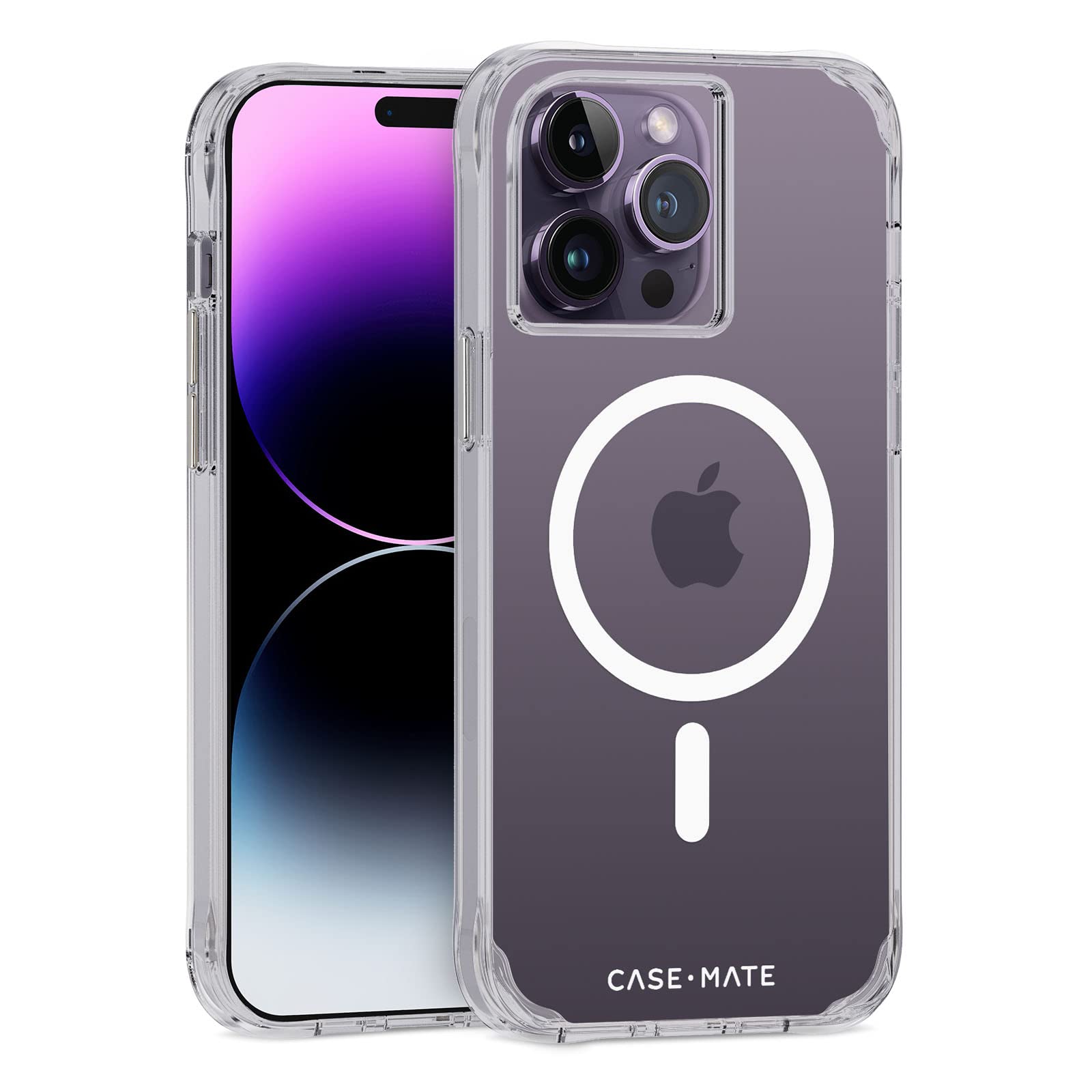 Case Mate Tough Iphone 14 Pro Max Case   Clear [10Ft Drop Protection] [Compatible With Magsafe] Magnetic Phone Case For Apple 14