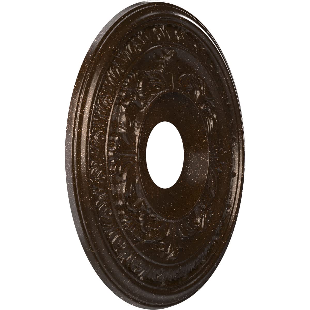 Ekena Millwork Cmp16Baamb Baltimore Thermoformed Pvc Ceiling Medallion (Fits Canopies Up To 6 1/2), 16Od X 3 1/2Id X 1P, Texture