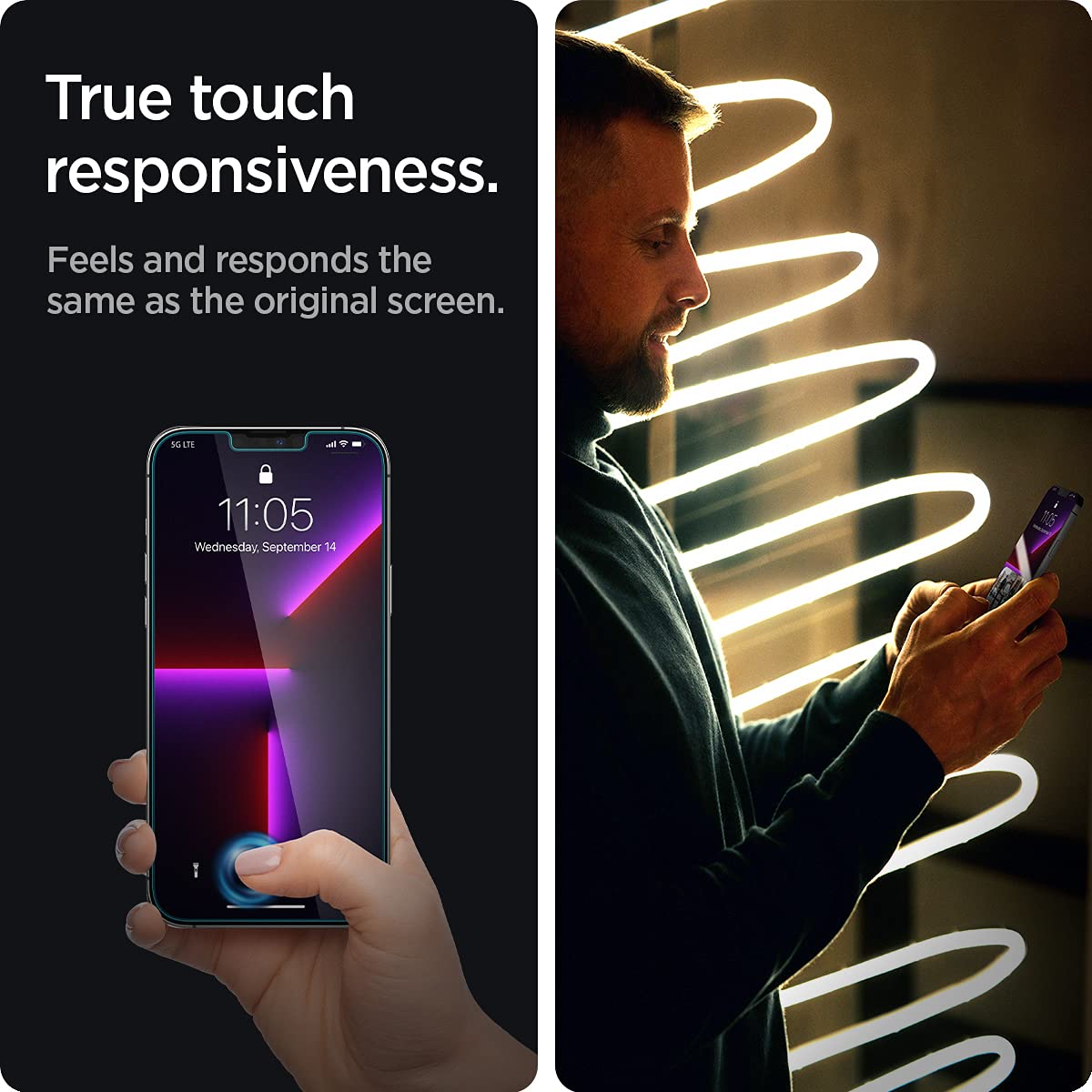 Spigen Tempered Glass Screen Protector Designed For Iphone 14 Plus/Iphone 13 Pro Max [2 Pack]