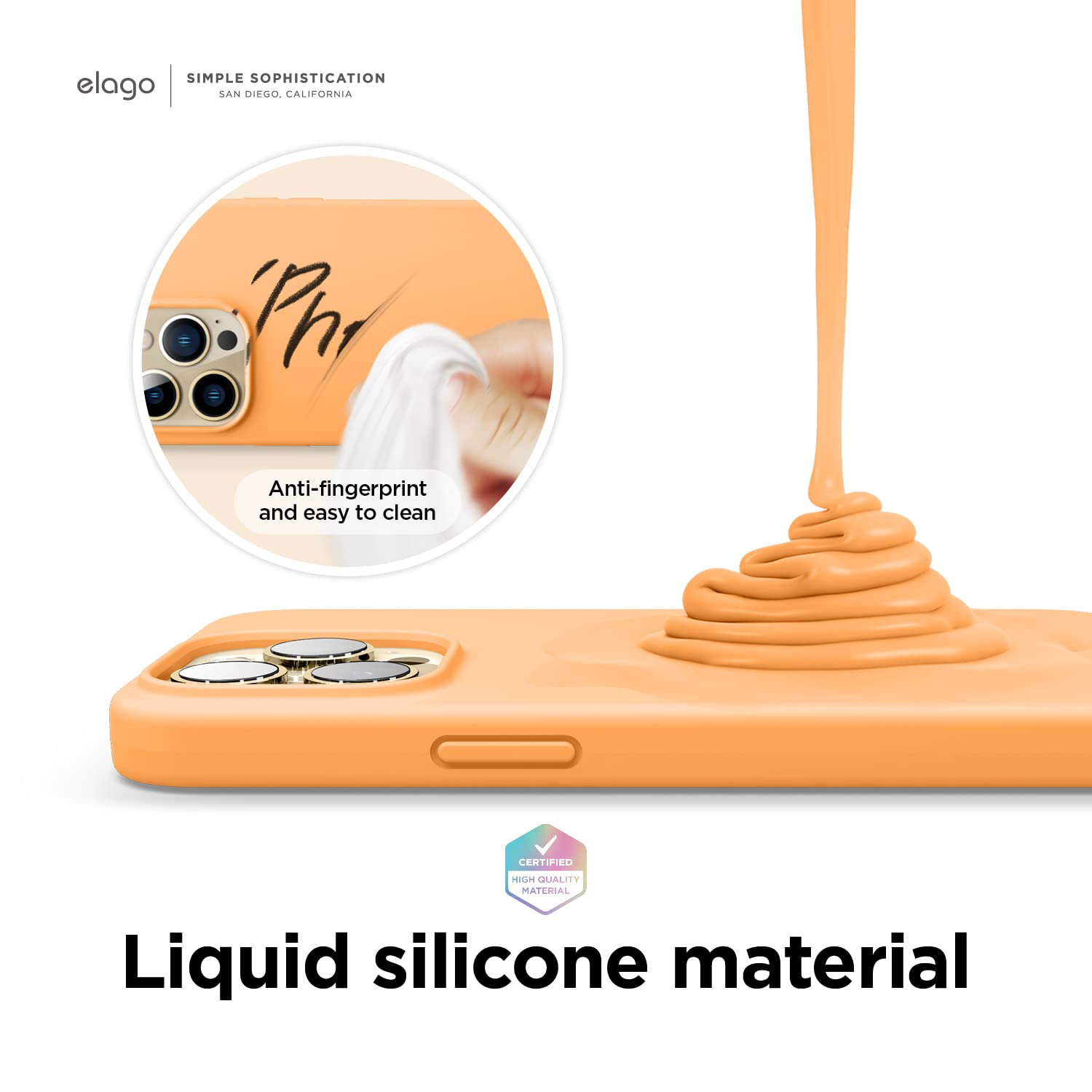 Elago Compatible With Iphone 13 Pro Case, Liquid Silicone Case, Full Body Screen Camera Protective Cover, Shockproof, Slim Phone