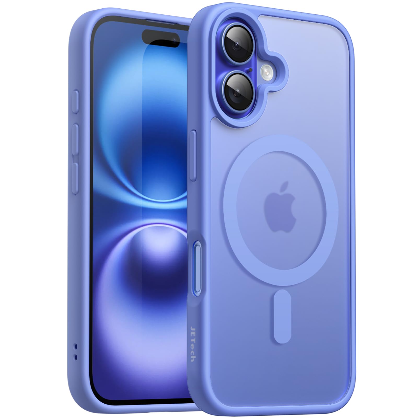 JETech Magnetic Case for iPhone 16 Plus 6.7-Inch Compatible with MagSafe, Translucent Matte Back Slim Shockproof Phone Cover (Ul