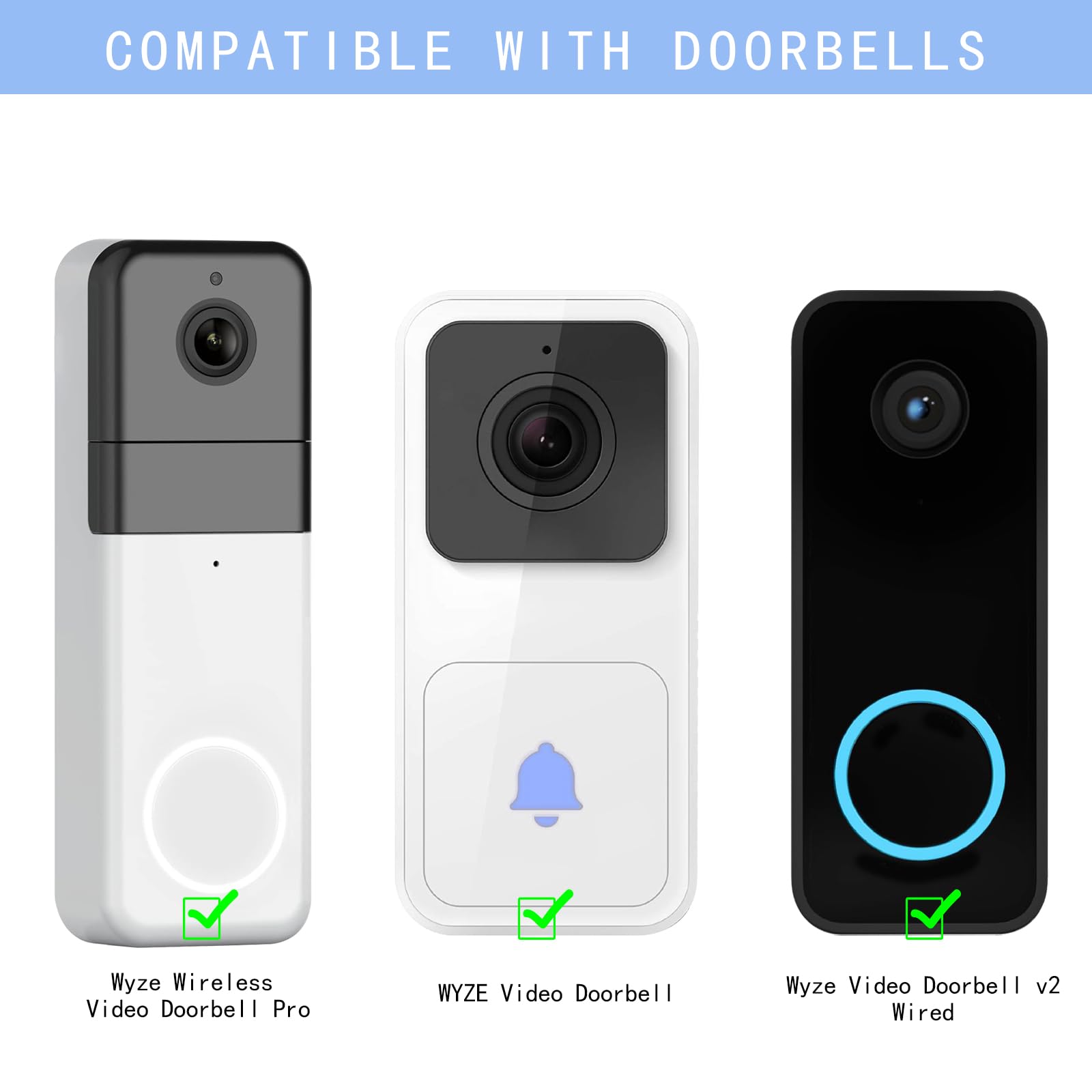 Vvhooy 24V 500Ma Video Doorbell Power Adapter Compatible With Wyze Wireless Video Doorbell Pro/Wyze Video Doorbell V2, Doorbell