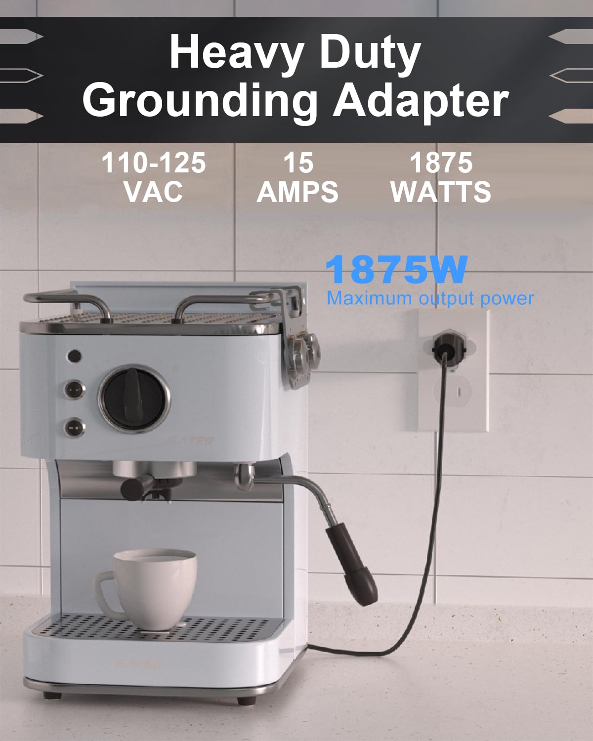 Portable 3 Prong To 2 Prong Outlet Adapter, Fireproof 392? 3 2 Prong Adapter Converter, Heavy Duty Wall Plug Adapter For Househo