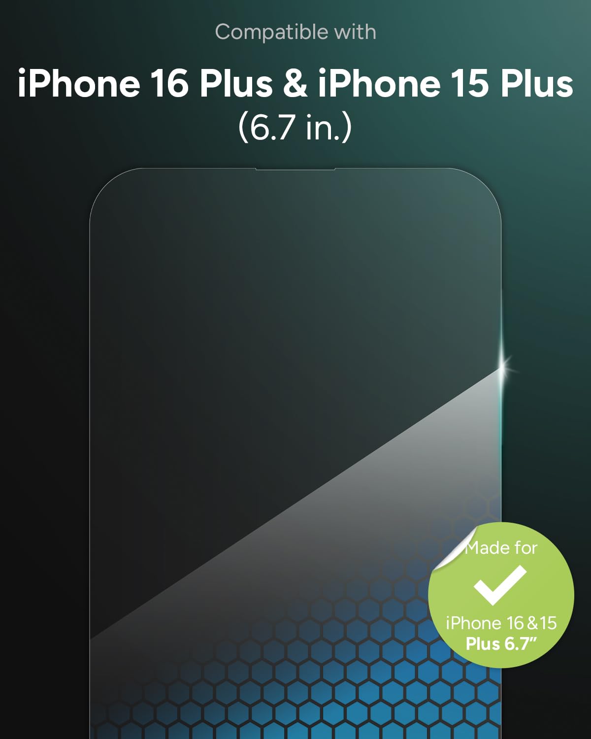 Zagg Xtr4 Screen Protector For Iphone 16 Plus / 15 Plus   11X Stronger Tempered Glass, Blue Light Filtration, Anti Reflective Te