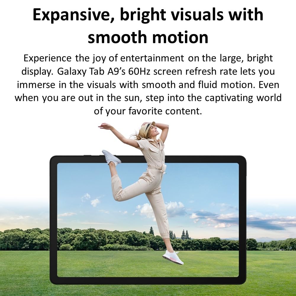 Samsung Galaxy Tab A9 4G Lte (64Gb, 4Gb, Cellular) 8.7'' Android Tablet, Octa Core (6Nm), Dual Speakers (International Model Ful