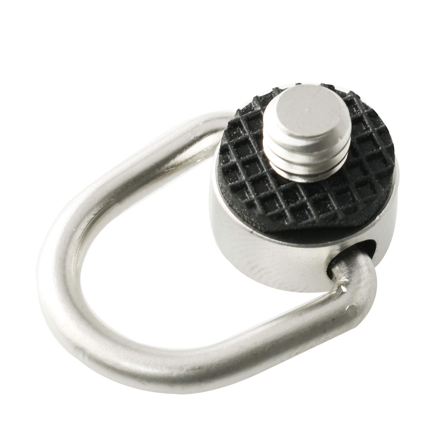 Dttra Stainless Steel D Ring Screw Hinged Holder Camera Fixing Screw 1/4'' 20 Thread Quick Release Wrist Strap Sling For Tripod