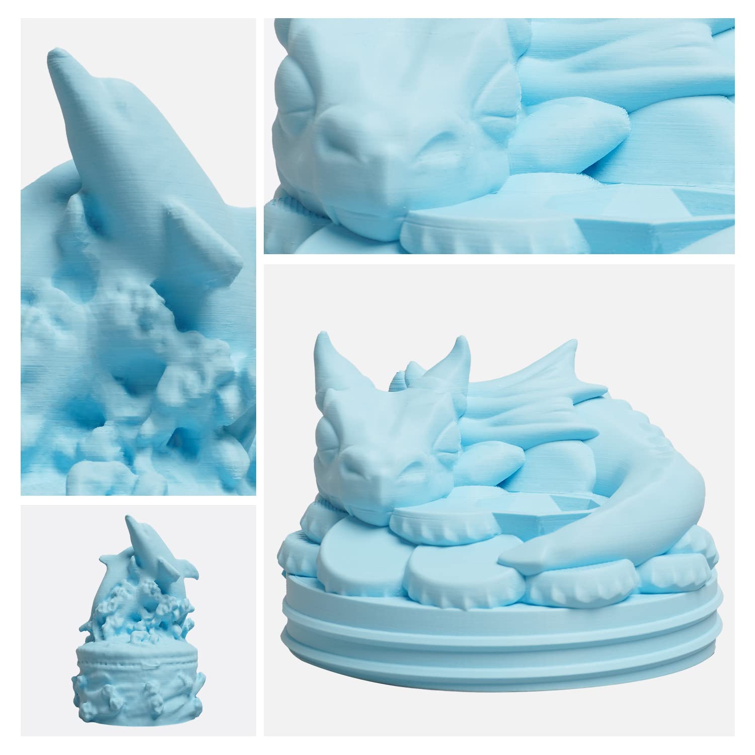 3Dhojor Matte Pla Filament 1.75Mm Light Blue, Pla 3D Printer Filament, 1Kg Spool (2.2Lbs) Pla Filament, Fit Most Fdm 3D Printer