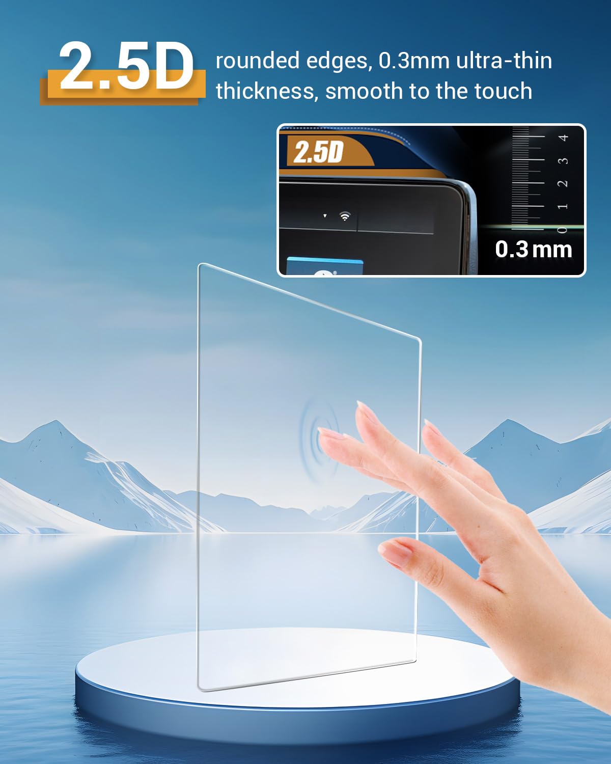 Yee Pin For 2024 Ford Edge Screen Protector 12' Screen Cover For 2021 2022 2023 2024 Ford Edge Se/Sel/St Line/Titanium/St Tempered Glass Screen Protector Hd Clear 9H Scratch Resistant