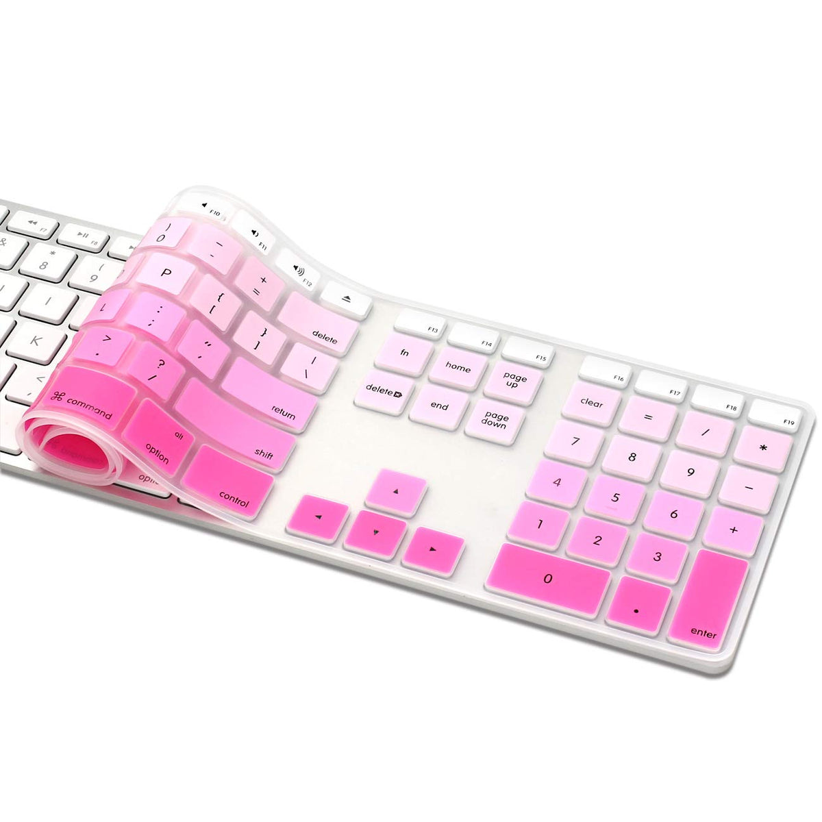 Keyboad Layout Rubber Sheet Proelife Ultra Thin Washable Extended Layout Silicone Keyboard Protect ...