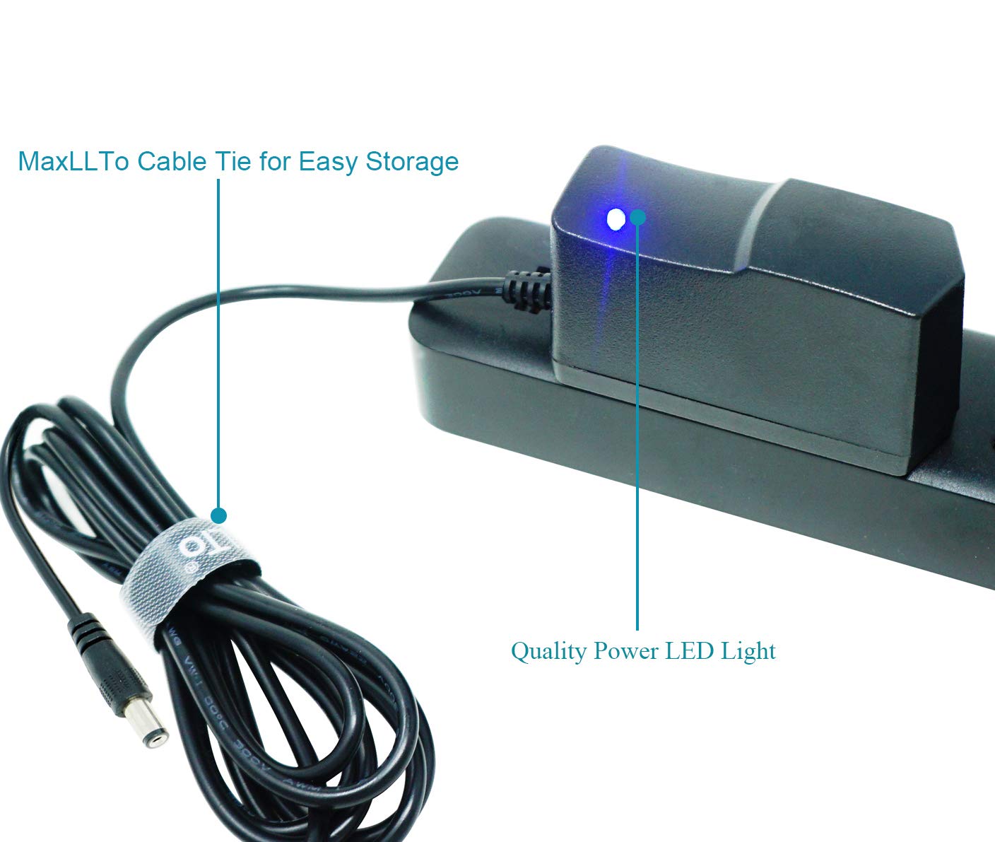 Maxllto 9V Power Supply Cord Charger, 6 Ft Extra Long Replacement Ac Adapter For Casio Keyboard Ctk-500, Ctk-501, Ctk-510, Ctk-5