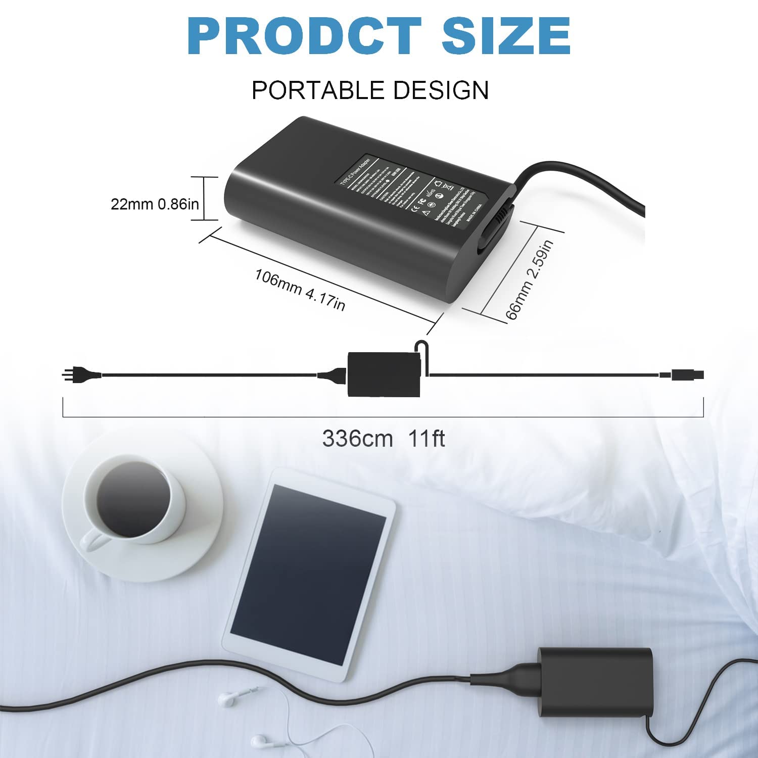 65W 45W Usb C Type C Laptop Charger For Dell Latitude 5420 7400 5520 7420 7390 7370 Xps 12 9250 Xps 13 9370 9380 9333 9360 9365