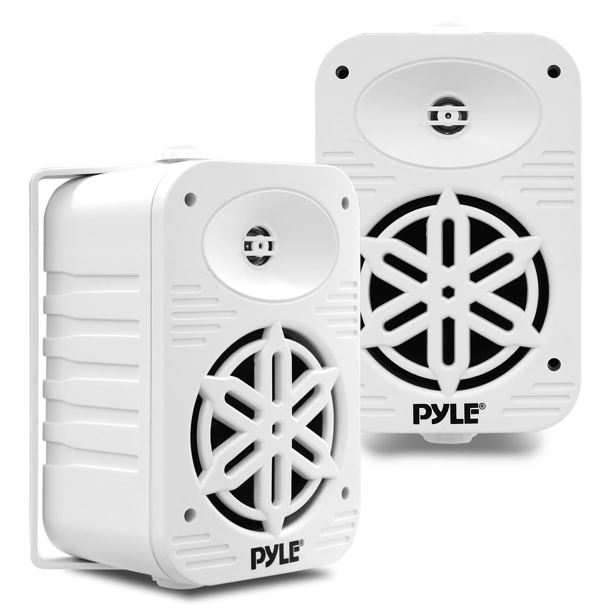 PyleUsa Indoor Outdoor Speakers Pair500 Watt Dual Waterproof 5.25 2Way Full Range Speaker System w/ 1/2High Compliance P