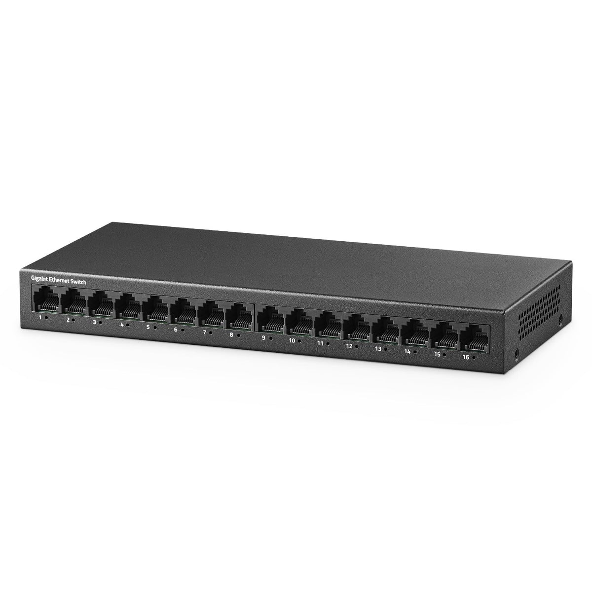 Yulinca 16 Port Gigabit Ethernet Switch, 16 X 100/1000Mbps Ports, Unmanaged Fanless Pluy And Play Gigabit Network Switch