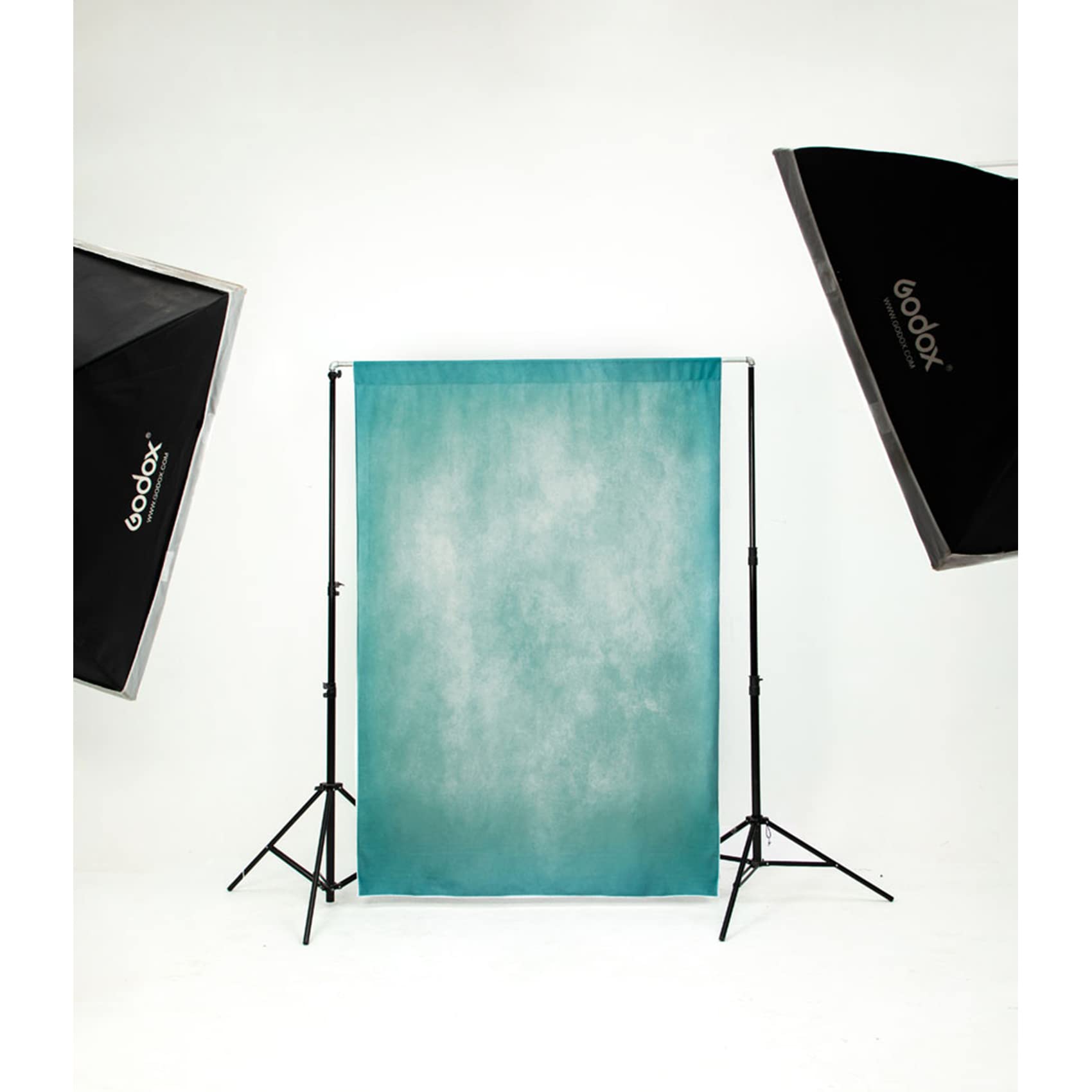 Kate Cyan Photography Backdrop Blue Green Abstract Portrait Headshot Background Photo Video Studio Props 5X7Ft