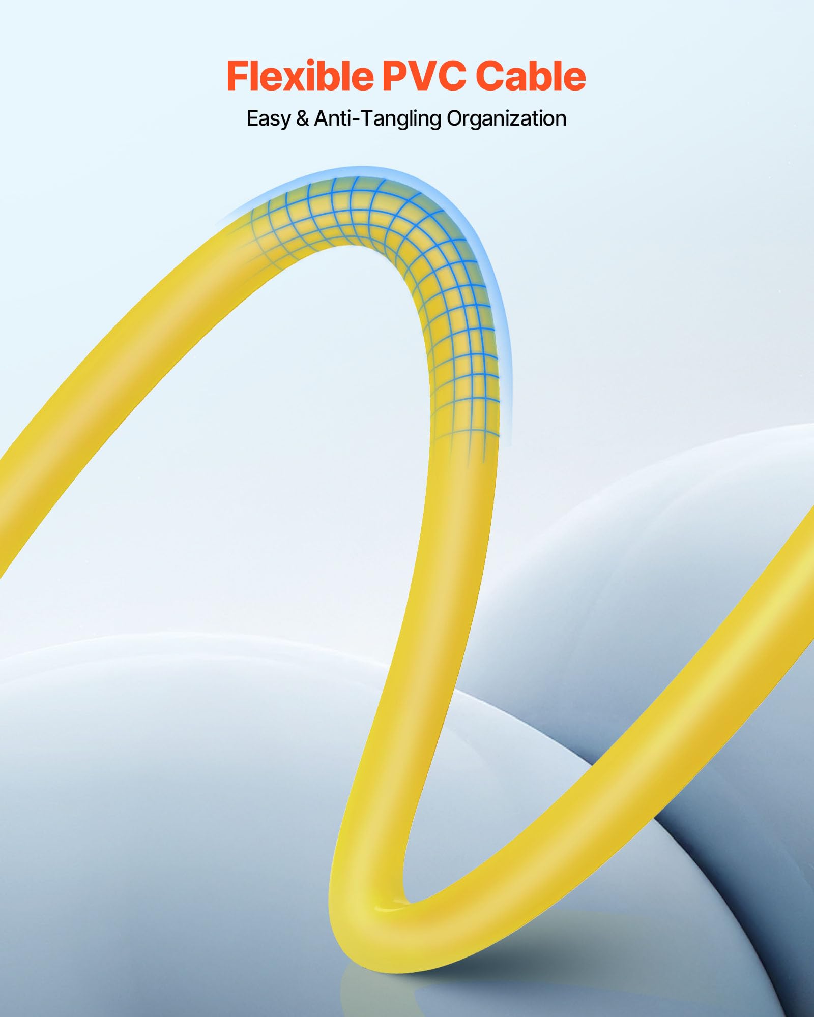 Vevor Xlr Cable 15 Ft, 6 Pack, Shielded Balanced Dmx Male To Female Microphone Cables, Gold-Plated 3-Pin Xlr Mic Speaker Cord Wi