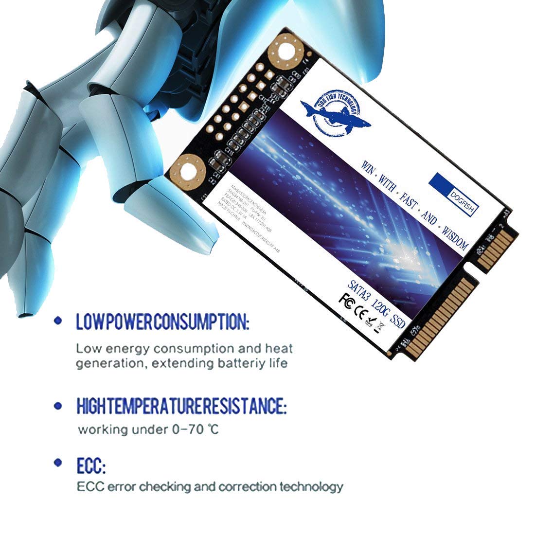Dogfish Ssd Msata 500Gb Internal Solid State Drive Mini Sata Disk Drive High Performance Hard Drive For Desktop Laptop Notebook