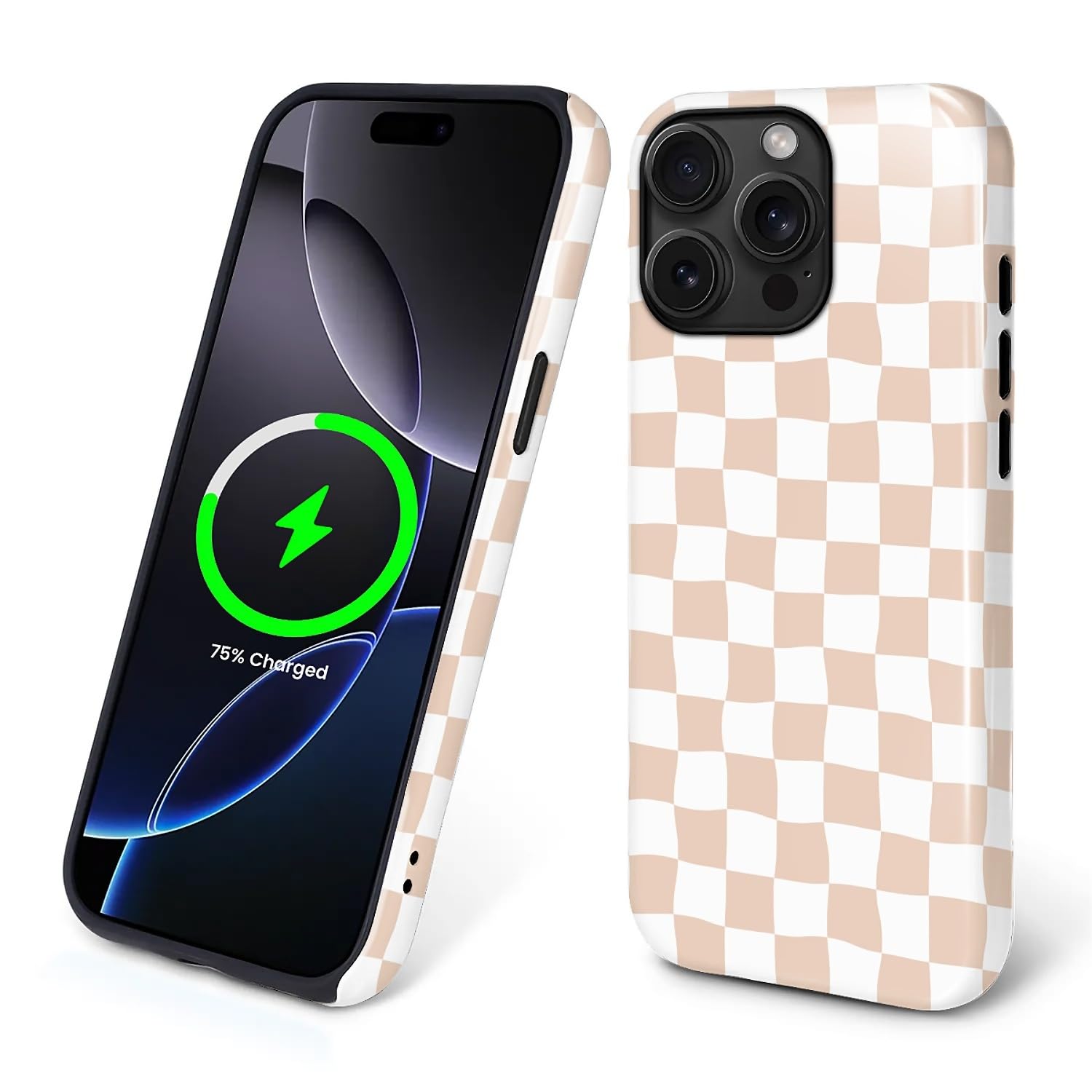Flivro Magnetic Case for iPhone 15 Pro, Compatible with Magsafe PC Hard Shell & Silicone Inner Bumper Anti-Scratch Full-Body Cov