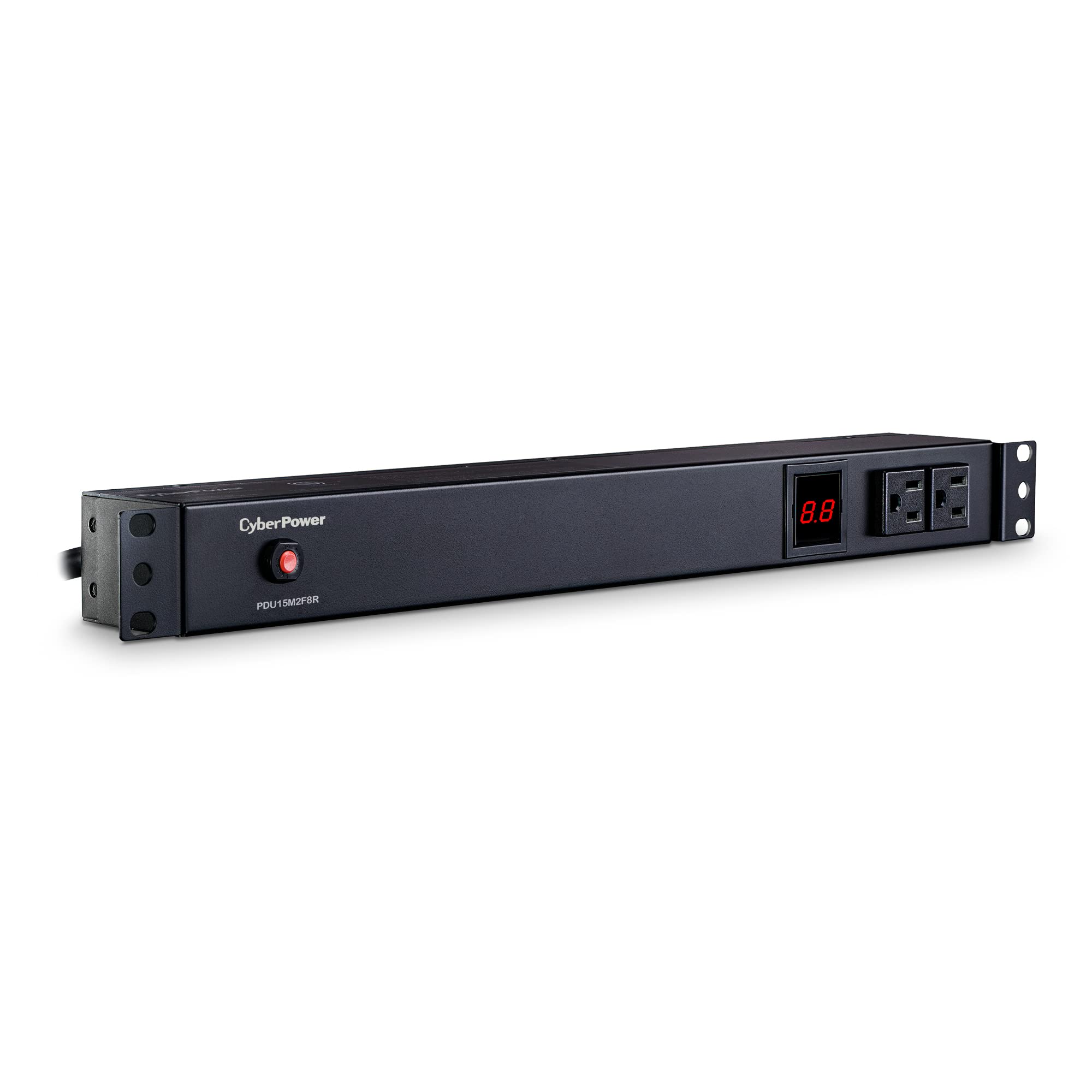 Cyberpower Pdu15M2F8R Metered Pdu, 100 125V/15A, 10 Outlets, 1U Rackmount, Black