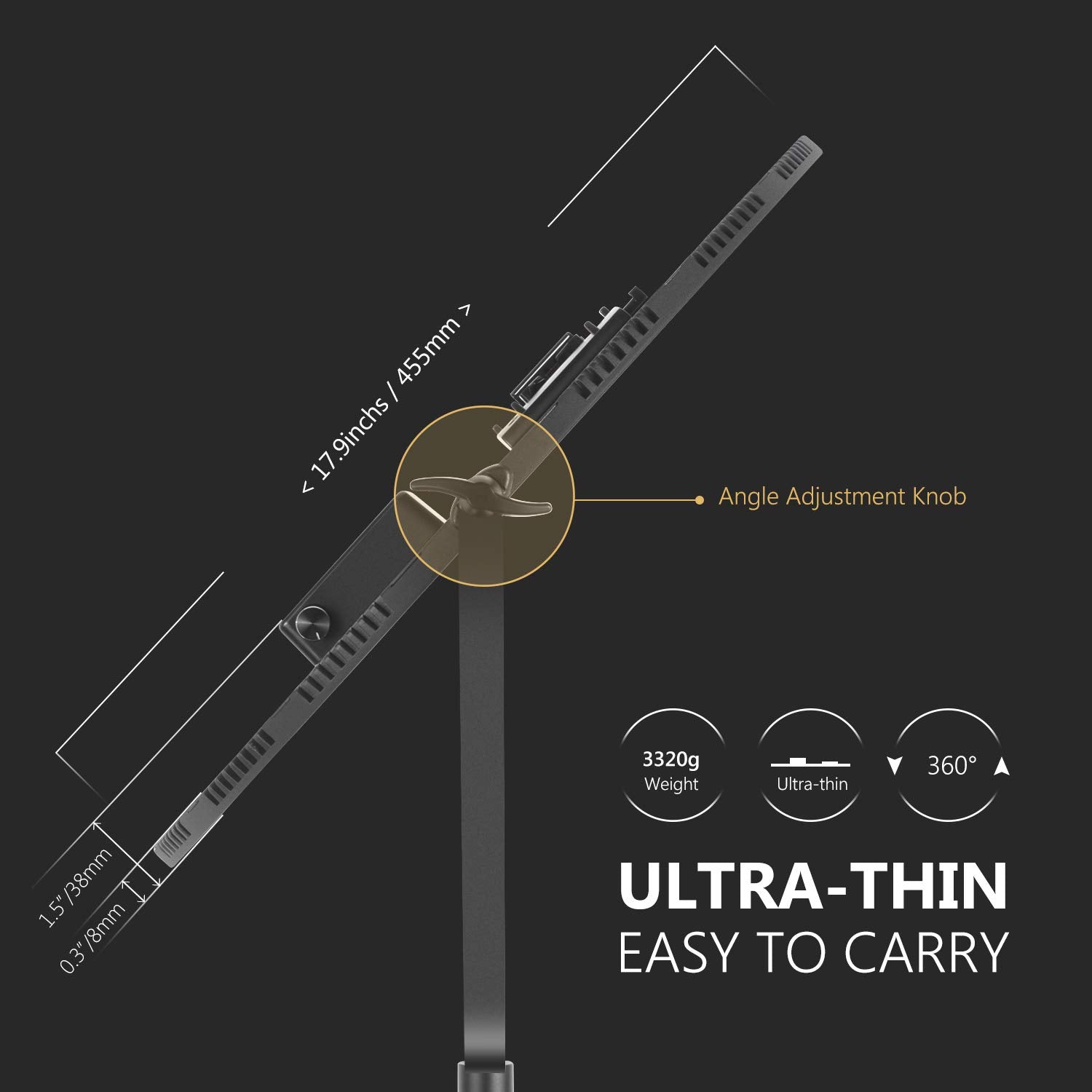 Neewer Led Bi Color Studio Round Lighting, Ultra Thin Studio Edge Flapjack Light, 18''/45.5Cm 70W Dimmable Portrait Light With A