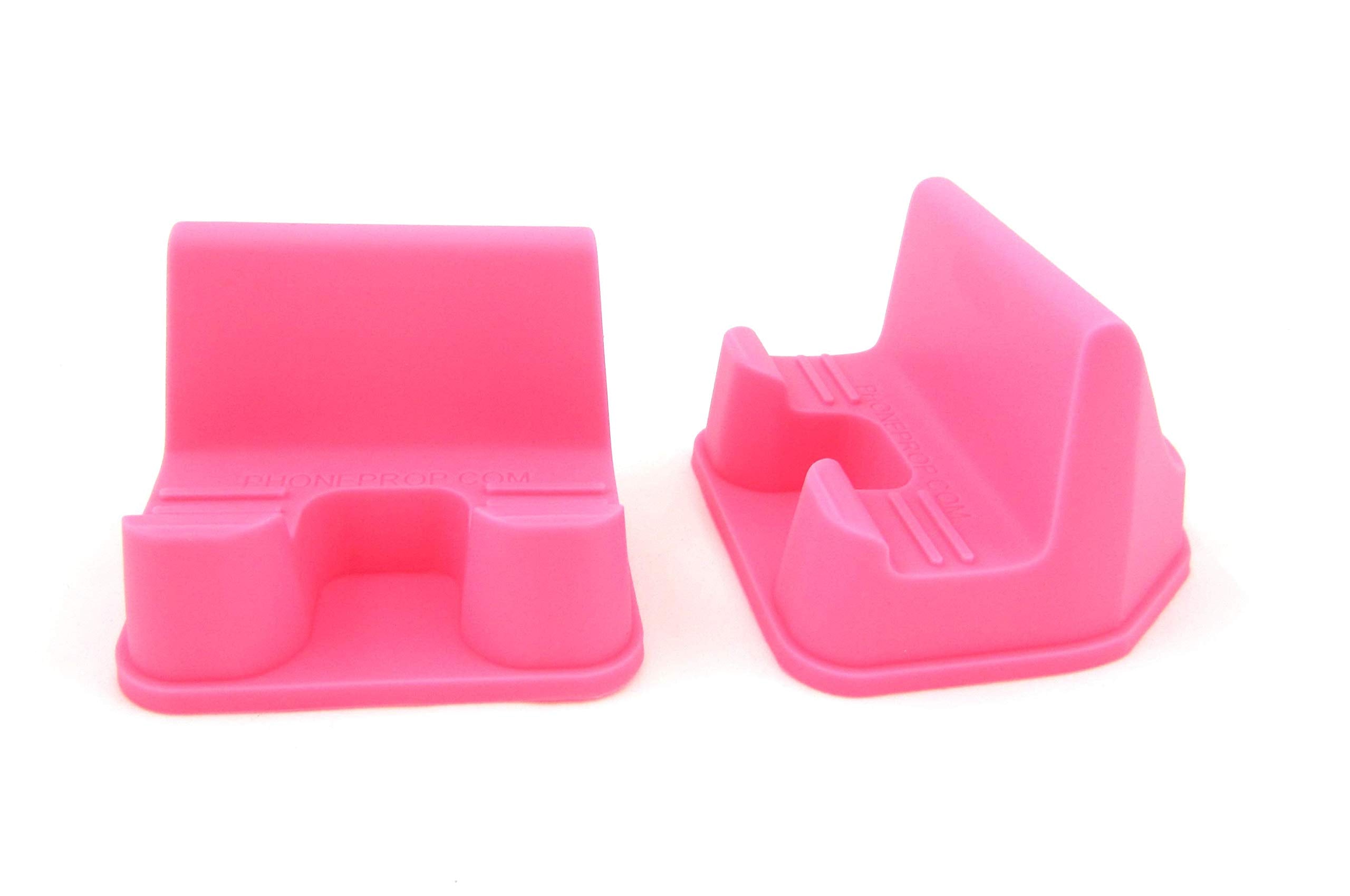 Phoneprop   Universal Fit Soft Flexible Smartphone Stand   Fda Grade Silicone   Color Pink