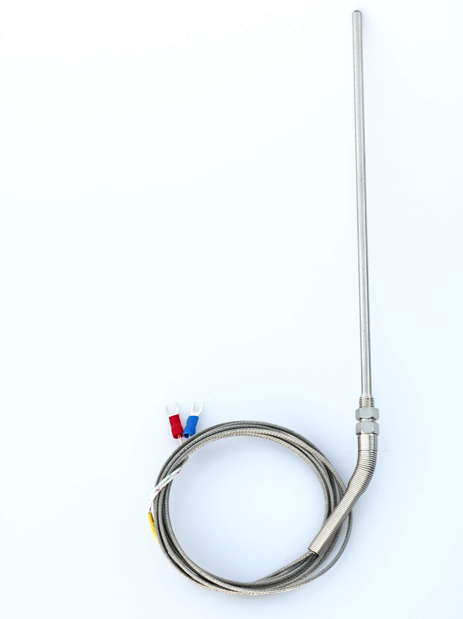 Ruofeng K Type Thermocouple Temperature Controller Sensor 9.8Ft/3M Wire,50X5Mm Stainless Steel Probe, 0 400 C