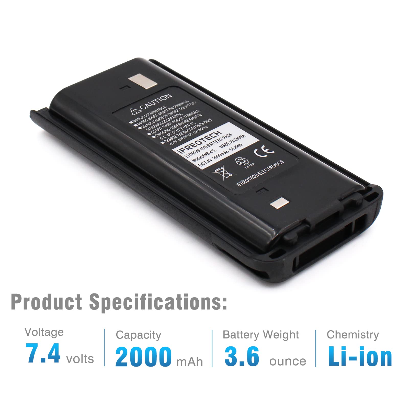 Ifreqtech Knb 45L Battery For Tk 2200 Tk 2200L Tk 2207 Tk 2202E Tk 2206 Tk 2206M Tk 2207 Tk 2207G Tk 2212L Knb 29N Knb 69L Knb 53