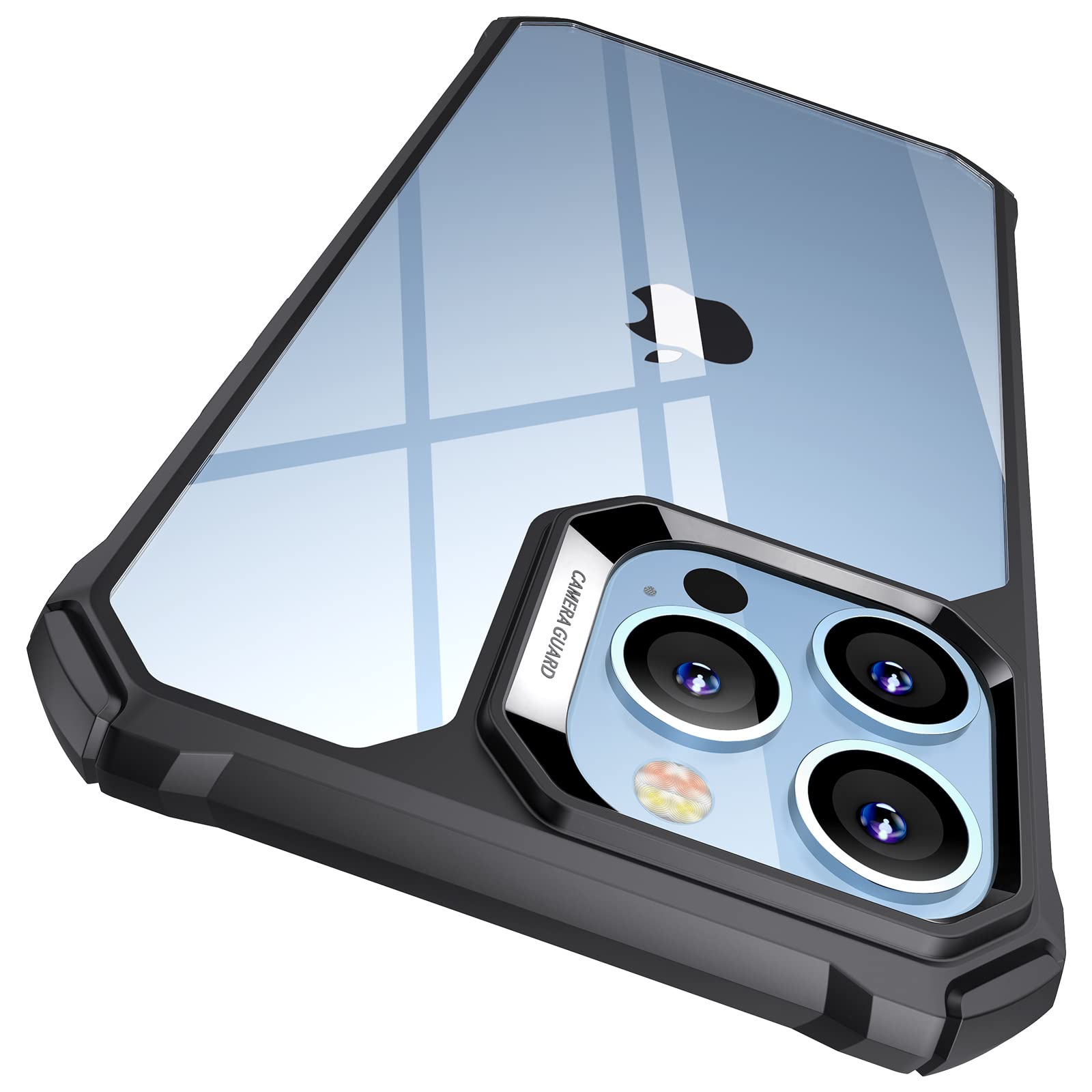 Esr Iphone 13 Pro Max Case, Military Grade Protection, Shockproof, Yellowing Resistant Acrylic, Clear Black