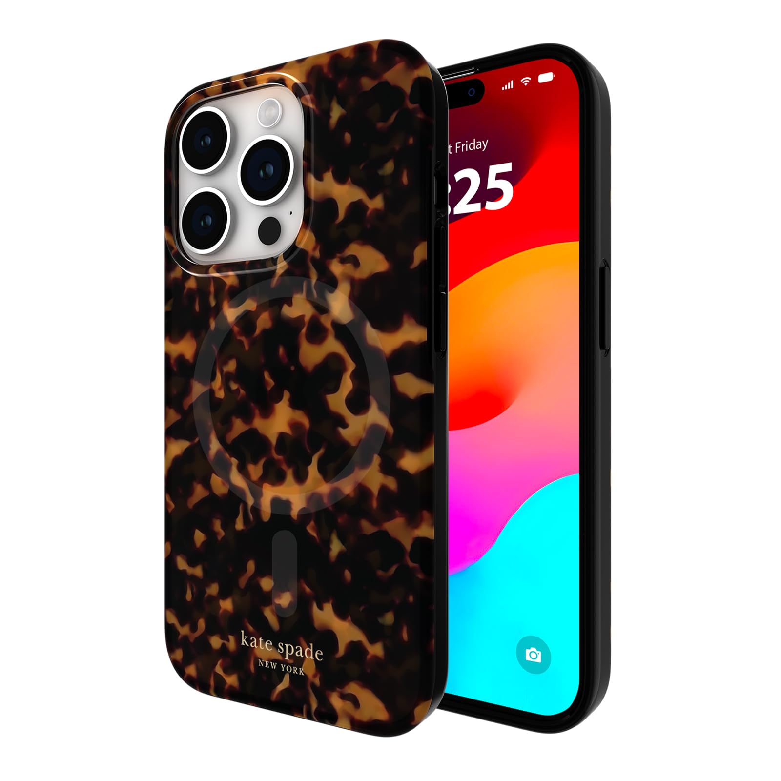 Kate Spade New York Iphone 15 Pro Case, Compatible With Magsafe   Tortoiseshell