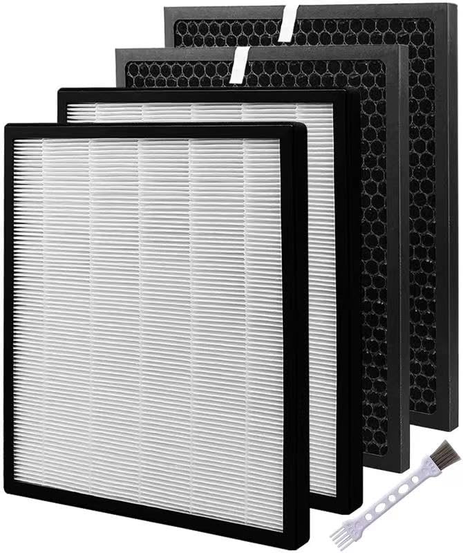 Tablenco For Levoit Lv Pur131 Air Purifier Replacement Filter 2 Filters & 2 True H13 Activated Carbon Filters Set Pre Compatible