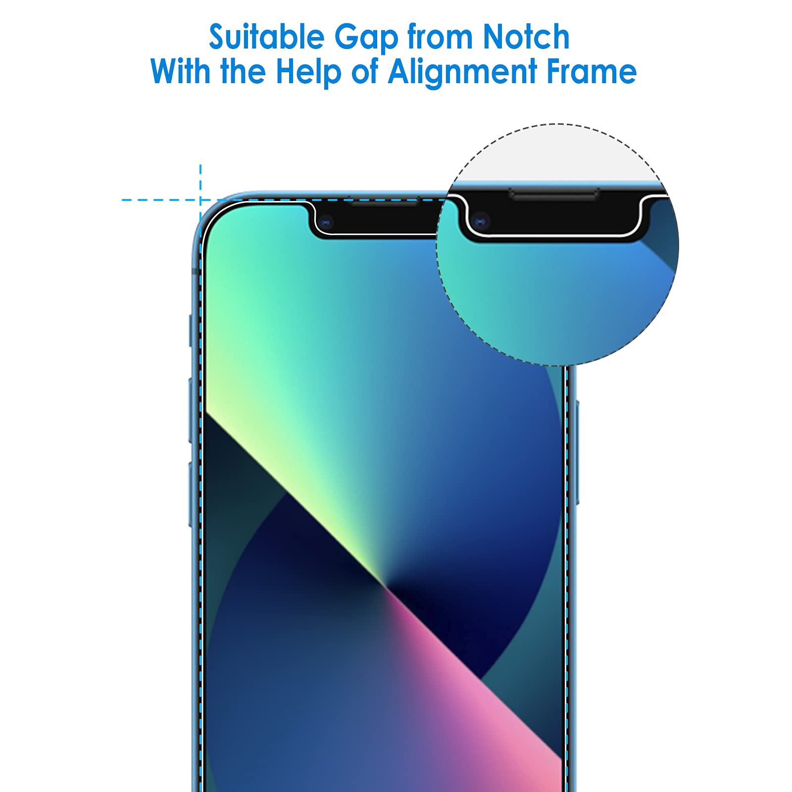 Jetech Screen Protector For Iphone 13/13 Pro 6.1 Inch, Tempered Glass Film With Easy Installation Tool, Case Friendly, Hd Clear,