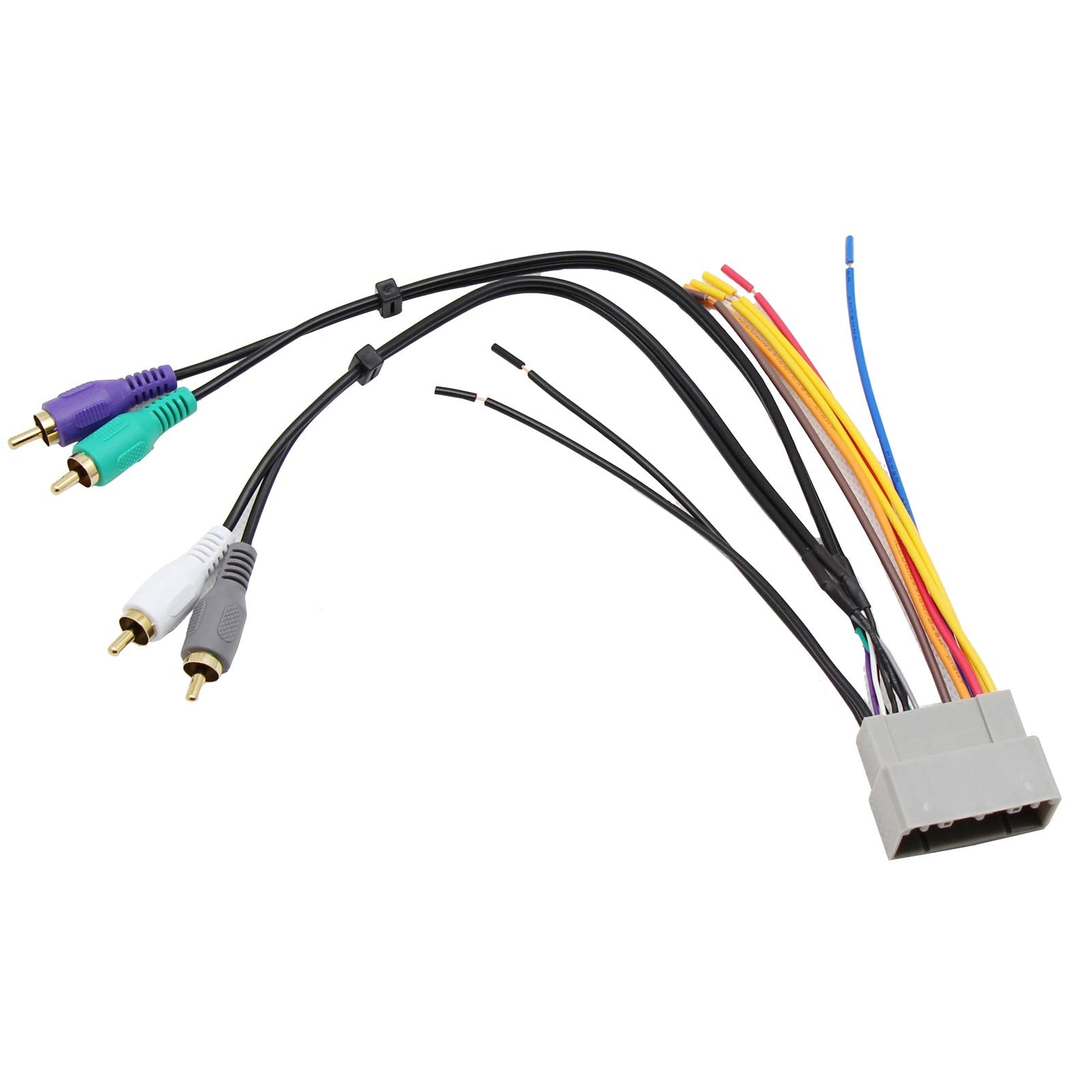 Red Wolf Car Radio Amplifier Wiring Harness Rca Compatible With 2002 2005 Chrysler Dodge Jeep Aftermarket Stereo Radio Install Amp Amplifier Integration Cable Retain Oe Amplifier System