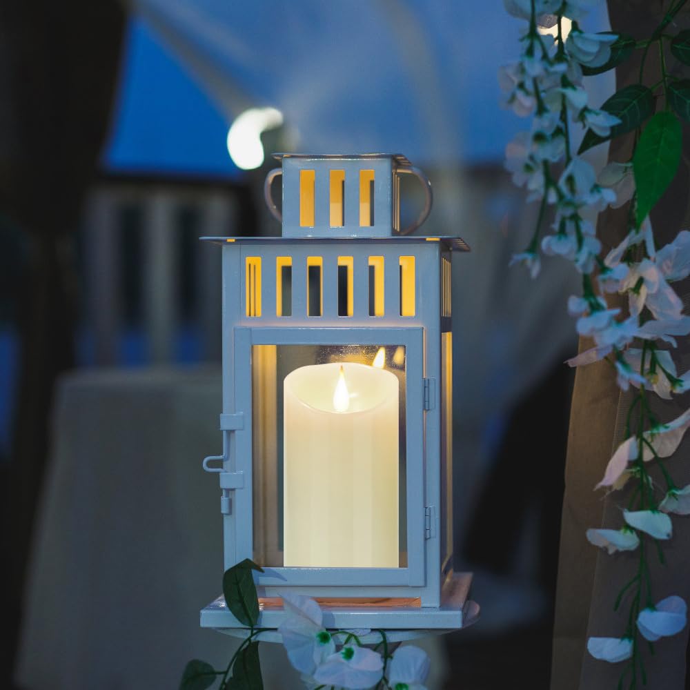 Biyanuo Flameless Battery Operated Led Candles 3D Wick With10Key Button Remote Control 24 Hour Timer Set Of 2 Electric Flickerin