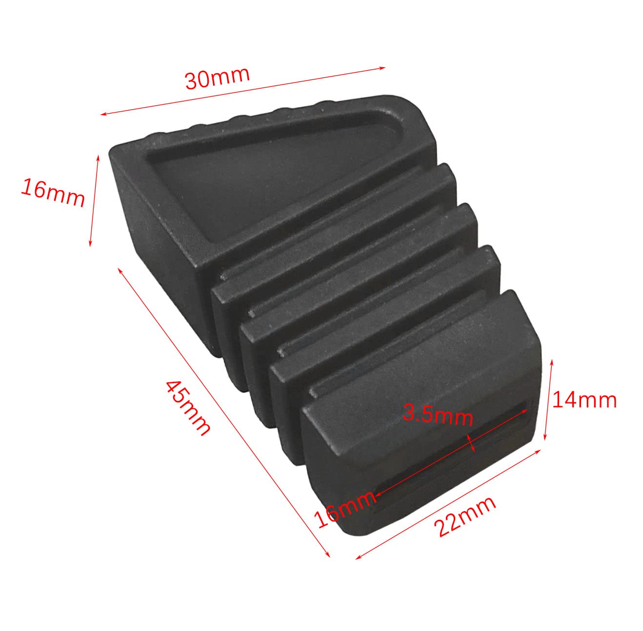 Tuoren 3/Pack Drum Kit Rubber Feet Rack Stand Rubber Feet Drum Leg Protectors For Percussion Parts (Small   B)