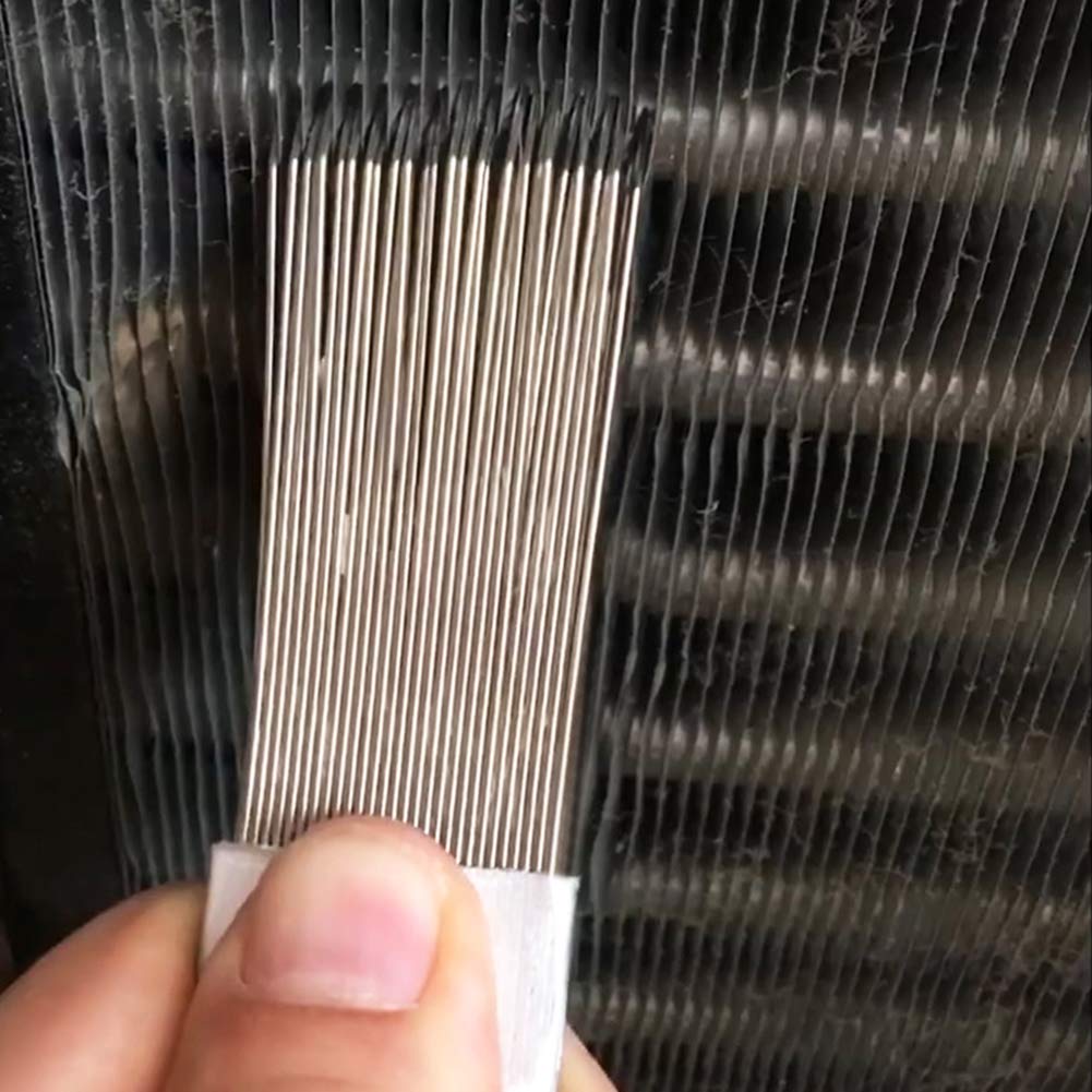 Kingbra 1Pcs Stainless Steel Fin Comb, Air Conditioner Fin Cleaner Repair Tool