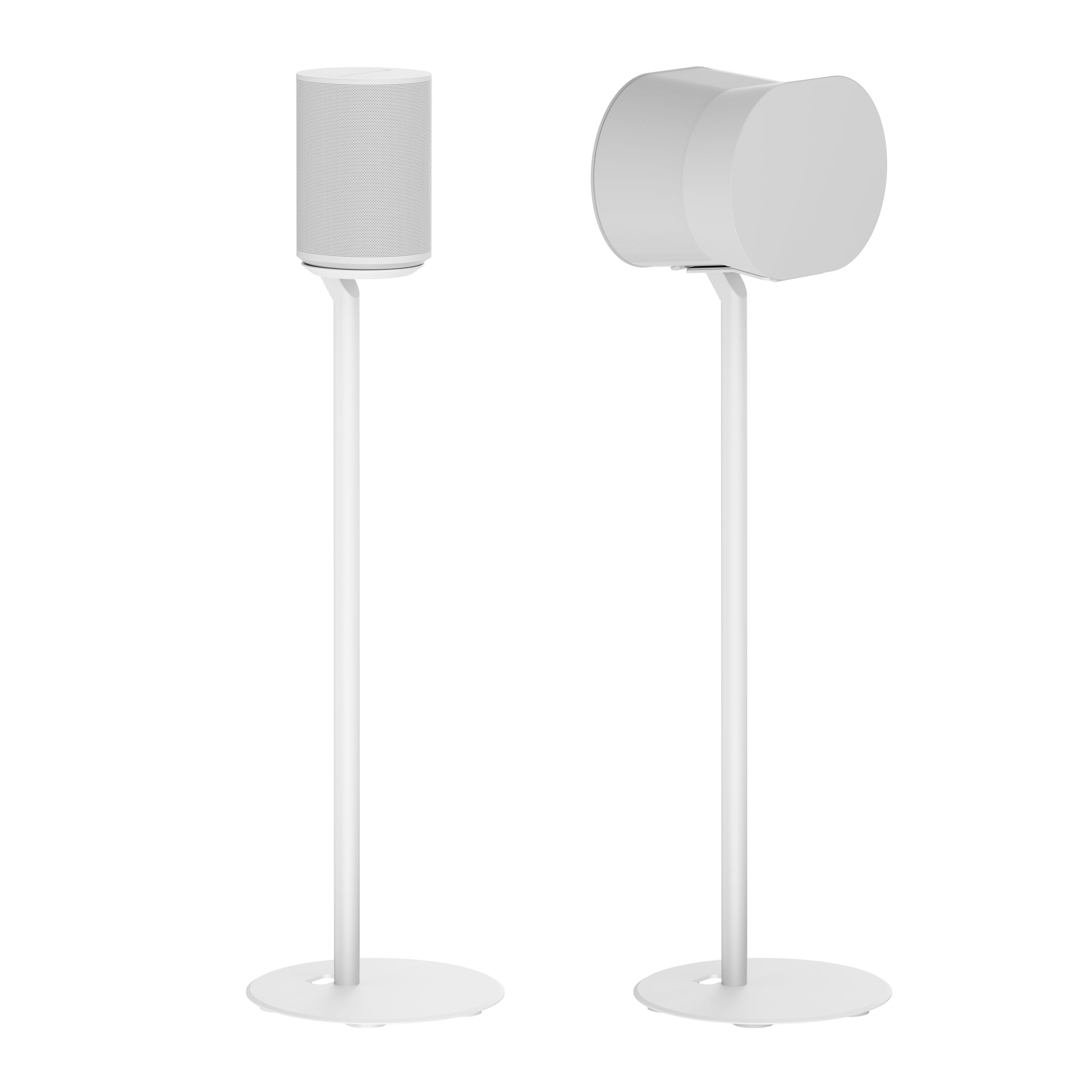 Ynvision.Design Fixed Height Floor Stand Compatible With Sonos Era 100 And Era 300   White 2 Pack (Pair)
