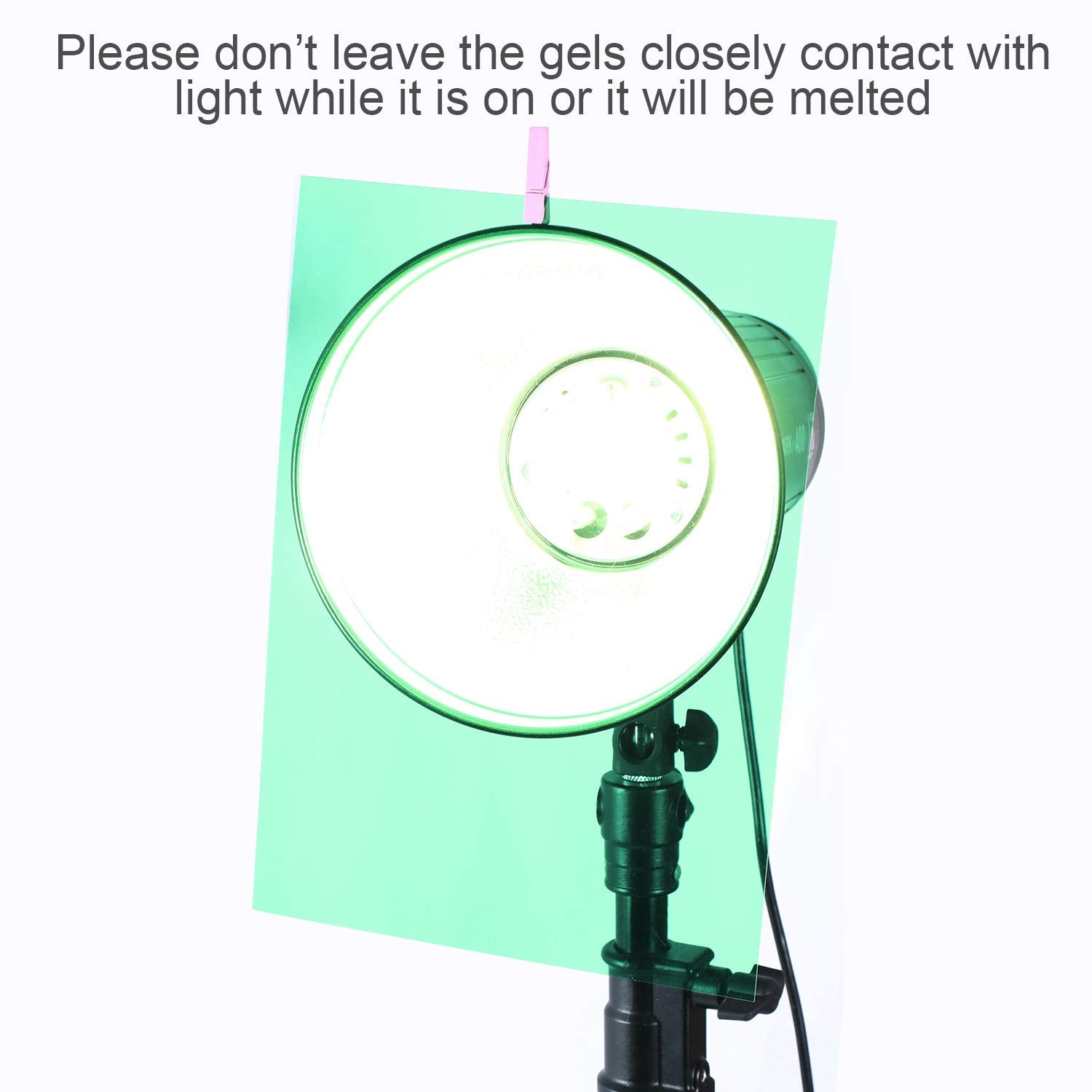 Pangda 9 Pack Gel Filter Colored Correction Gel Light Filter Transparent Color Film Plastic Sheets, 11.7 By 8.3 Inches (Green)