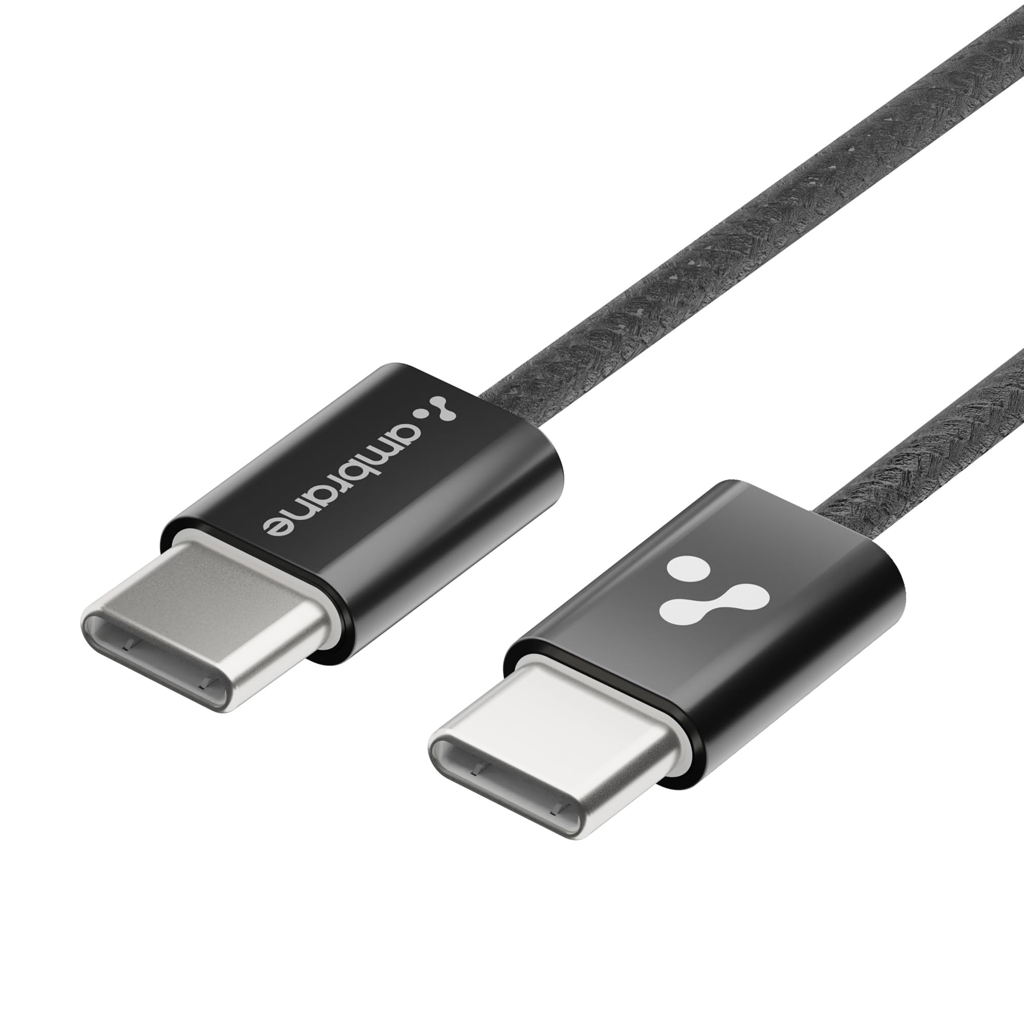 Ambrane 60W TypeC to TypeC Fast Charging Cable for Smartphones, Tablets, Laptops, iPhone 15 & other Type C devices, PD Technol