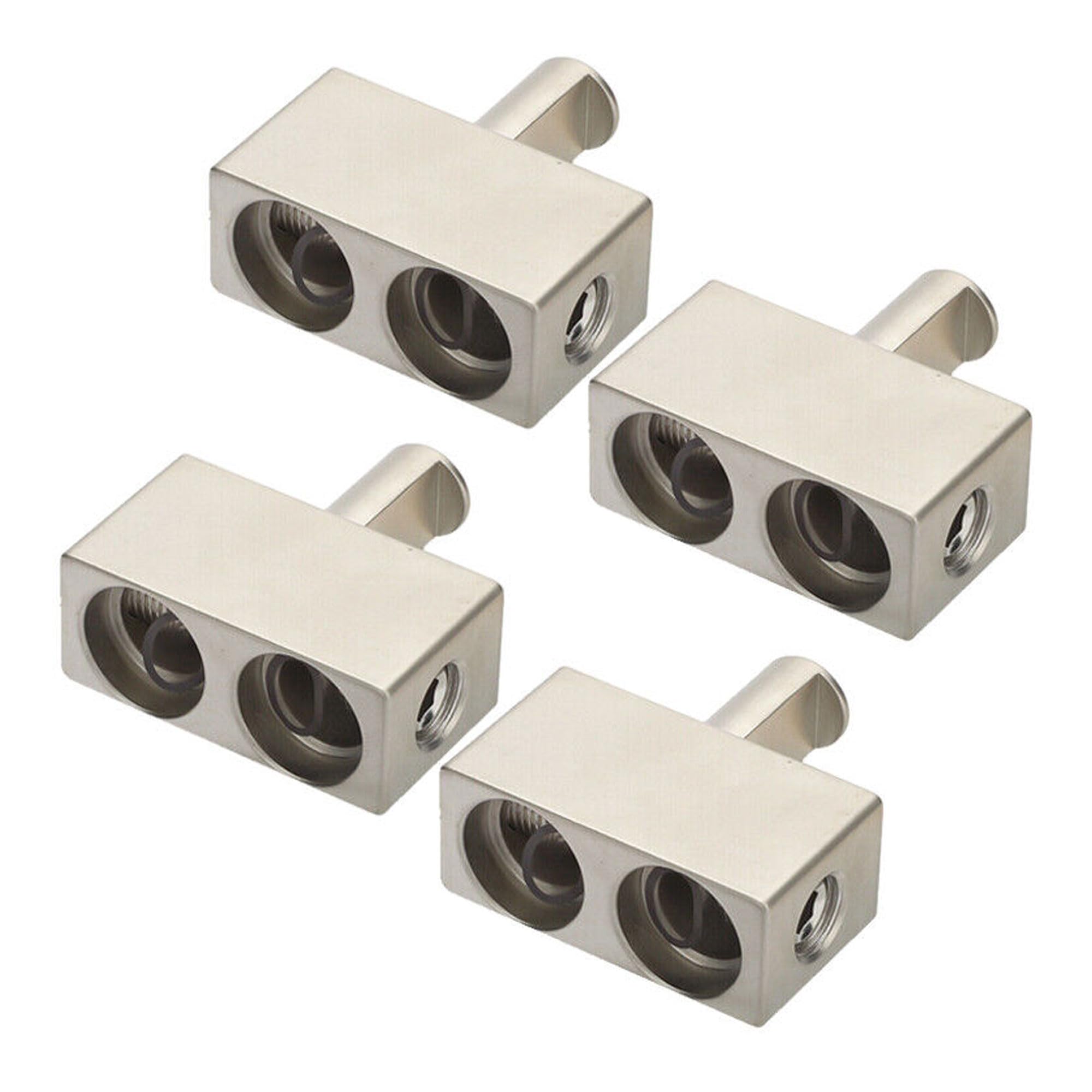 4Pcs Car Audio Power/Ground Dual 1/0 Gauge To 1/0 Gauge Offset Amp Input Reducers