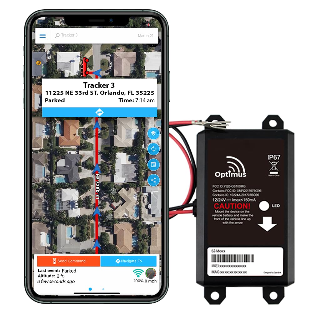 Optimus Gps Tracker For Vehicles   Easy Installation On Car'S Battery   Low Cost Subscription Plan Options
