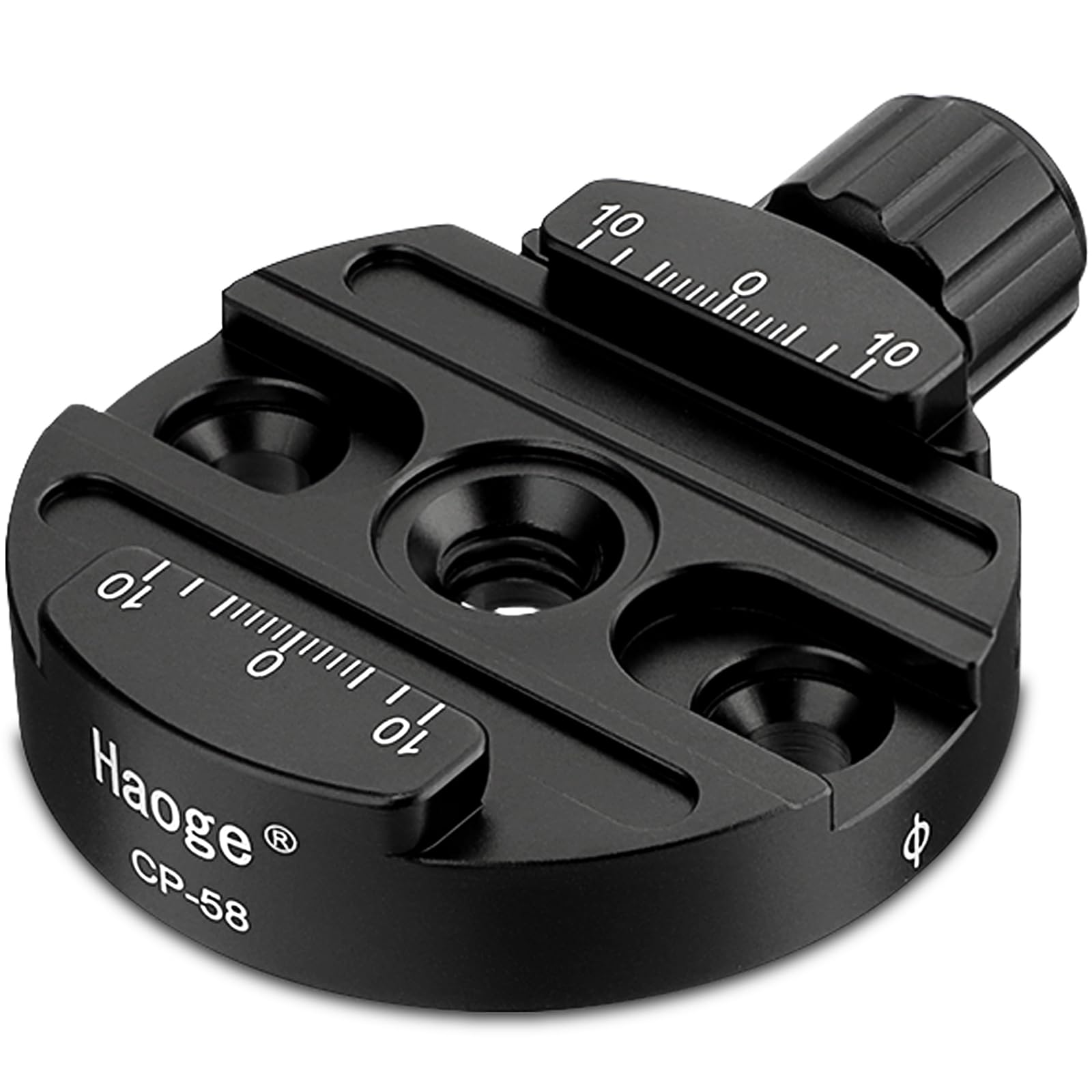 Haoge 58Mm Screw Knob Clamp Adapter Mount For Quick Release Qr Plate Camera Tripod Ballhead Monopod Ball Head Fit Arca Swiss