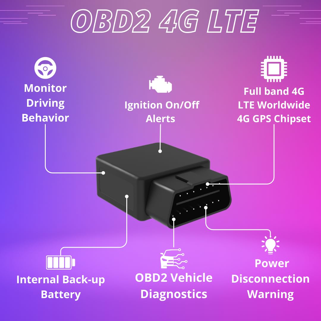 Planetgps (Obd 4G)   Starting $5.40/Month Real Time Obdii Gps Tracker With Obd2 Diagnostics For Cars Trucks (Worldwide Coverage)