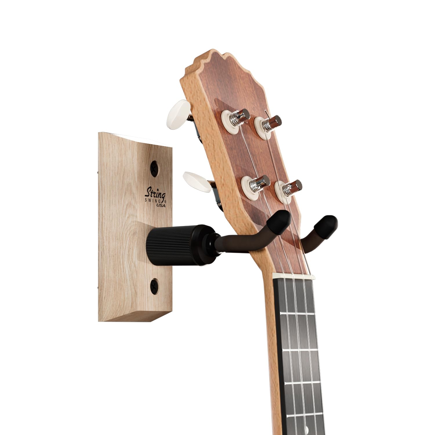 String Swing Wall Mount Ukulele Hanger Hardwood Ukele Or Mandolin Wall Mount Pineapple Tenor Concert Compatible For Home & Studi