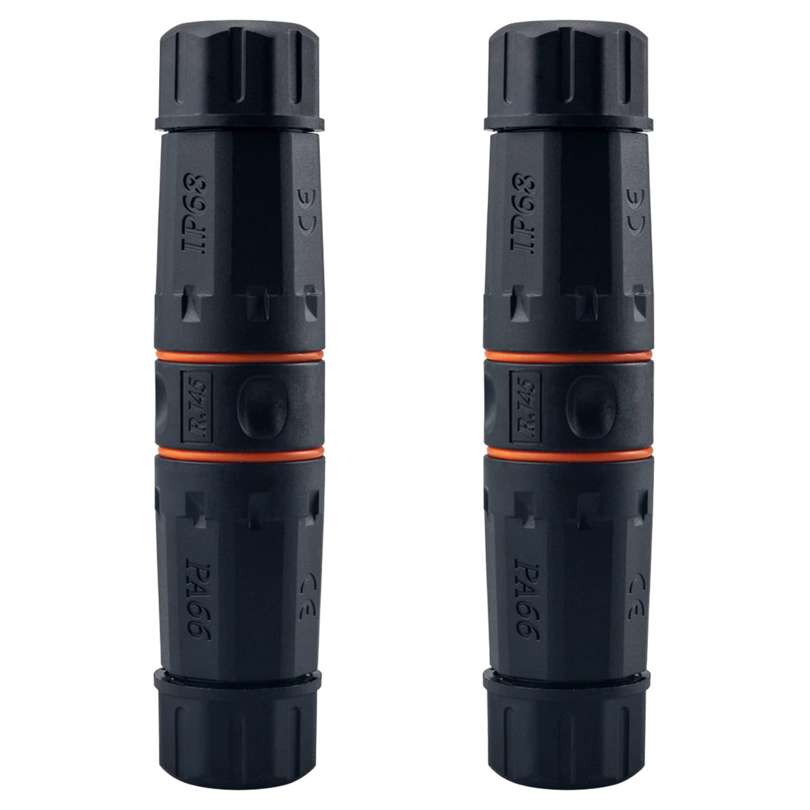 Lonlonty Waterproof Shielded Rj45 Coupler Ip68,Cat6A/Cat6/Cat5E/Cat5 Female To Female Coupler Connector Shielded For Outdoor Eth