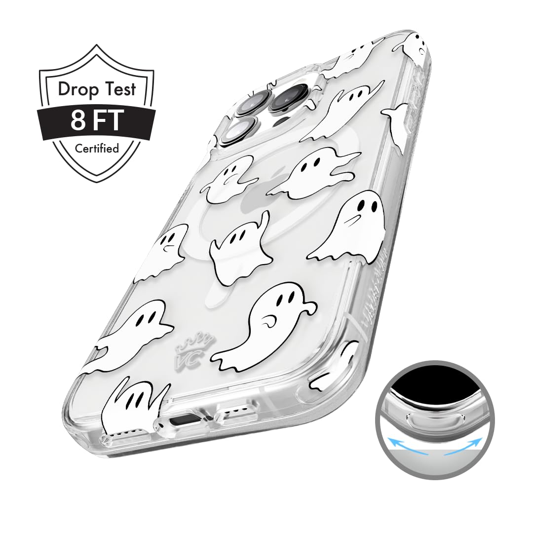 VELVET CAVIAR for iPhone 15 Pro Case Halloween Ghost   Compatible with MagSafe   10ft Drop Tested   Cute Fall Theme
