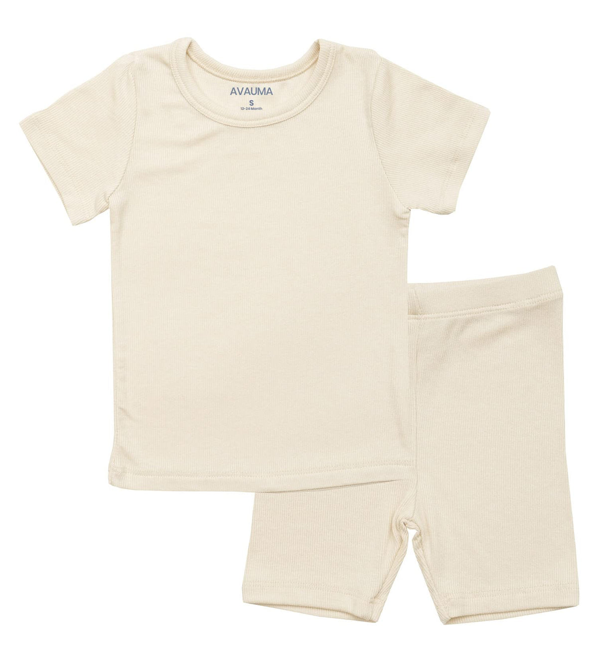 Avauma Newborn Baby Little Boys Girls Snug Fit Pajamas Summer Short Sets Pjs Kids Clothes (Xlbeige)