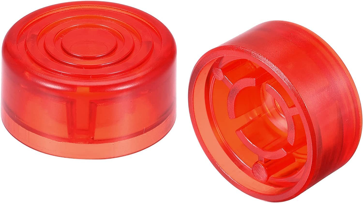 Tuoren 20Pcs Guitar Effects Pedal Footswitch Toppers Plastic Pedal Nail Caps For Guitar Effects Pedal Buttons (White)