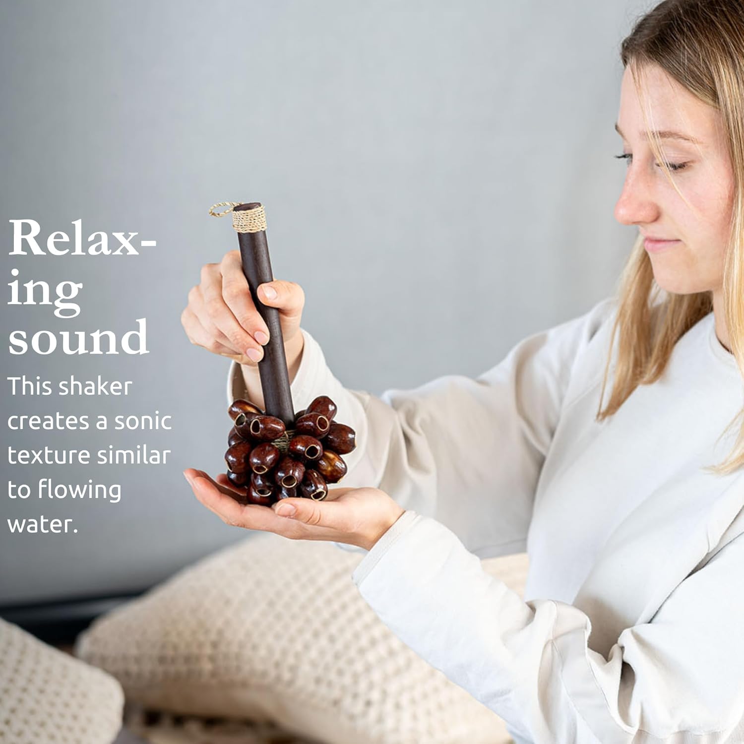 Meinl Sonic Energy Seed Shell Shaker Percussion Instrument - Nature Sounds For Meditation, Asmr, Sound Therapy, Yoga