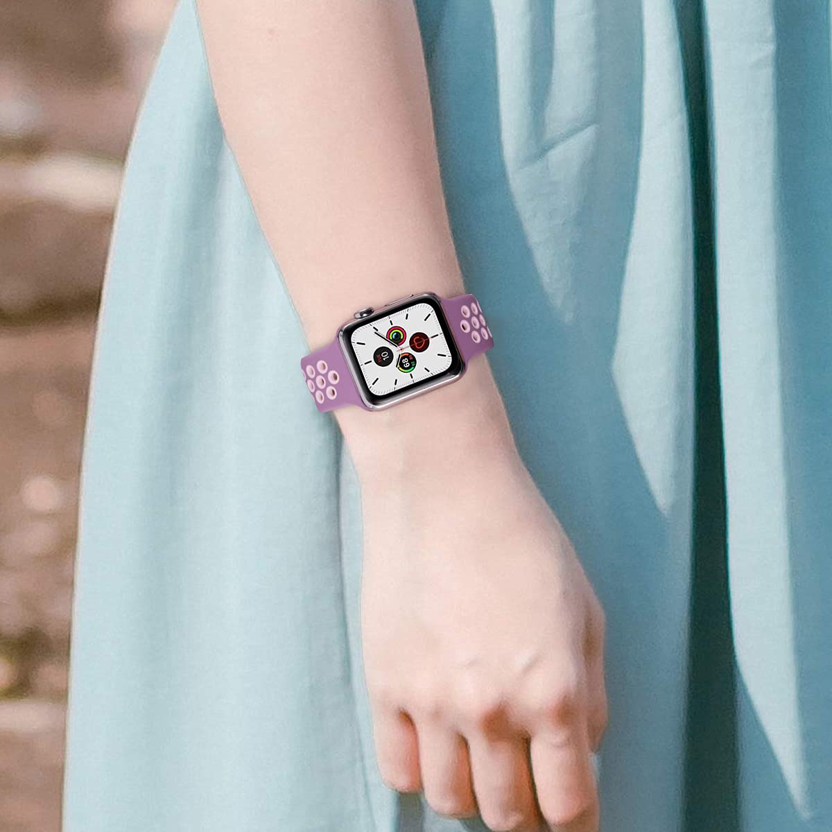 Svisvipa Sport Bands Compatible For Apple Watch Bands 38Mm/40Mm/41Mm/42Mm Series 10,Soft Silicone Sport Women Men Replacement St